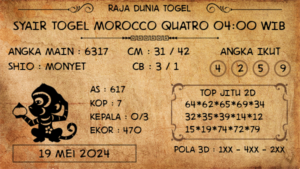 Prediksi Morocco Quatro 04:00 WIB